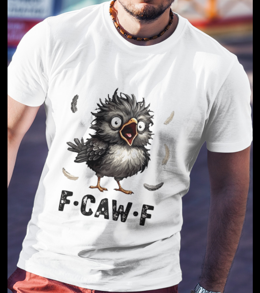 F Caw F Classic Baby Chicken With Feathers T-Shirt