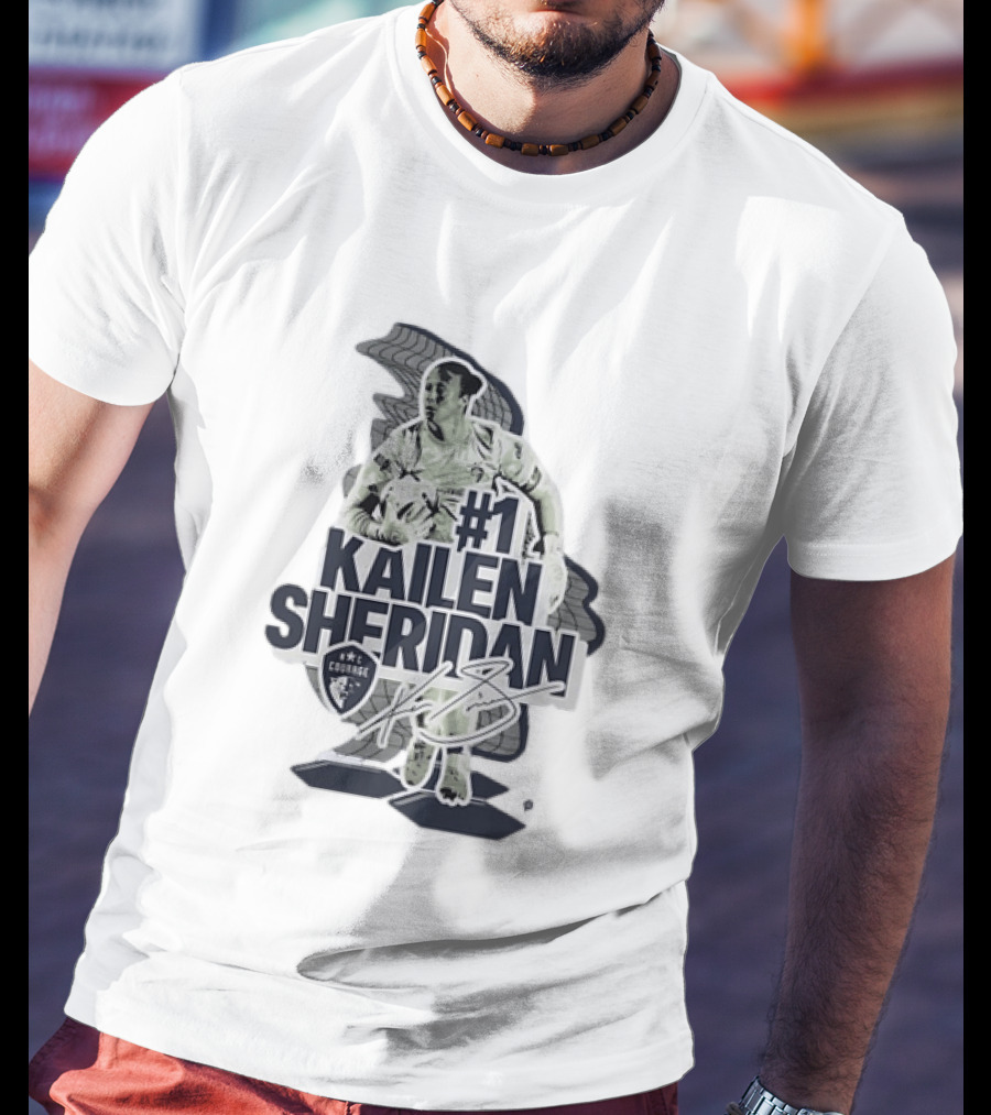 Kailen Sheridan North Carolina Courage #1 Signature Collection T-Shirt