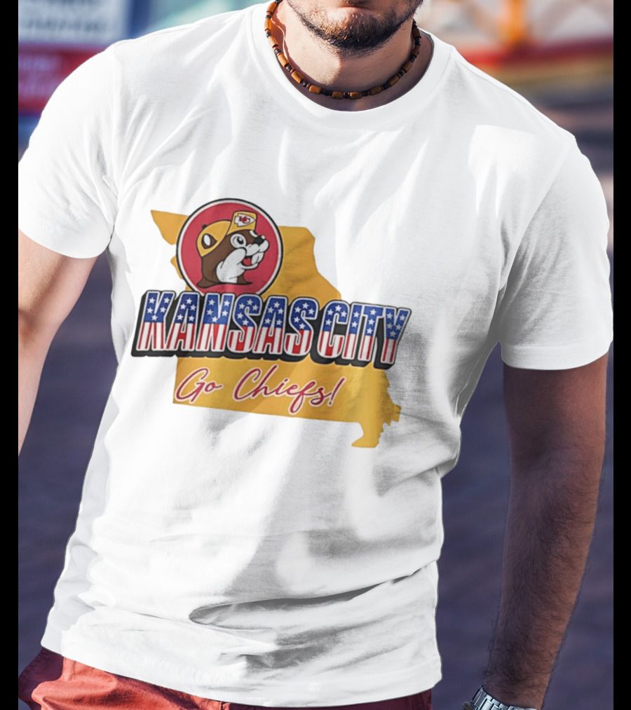 Kansas City Chiefs Buc Ees Go Chiefs Patriotic Kansas City T-Shirt