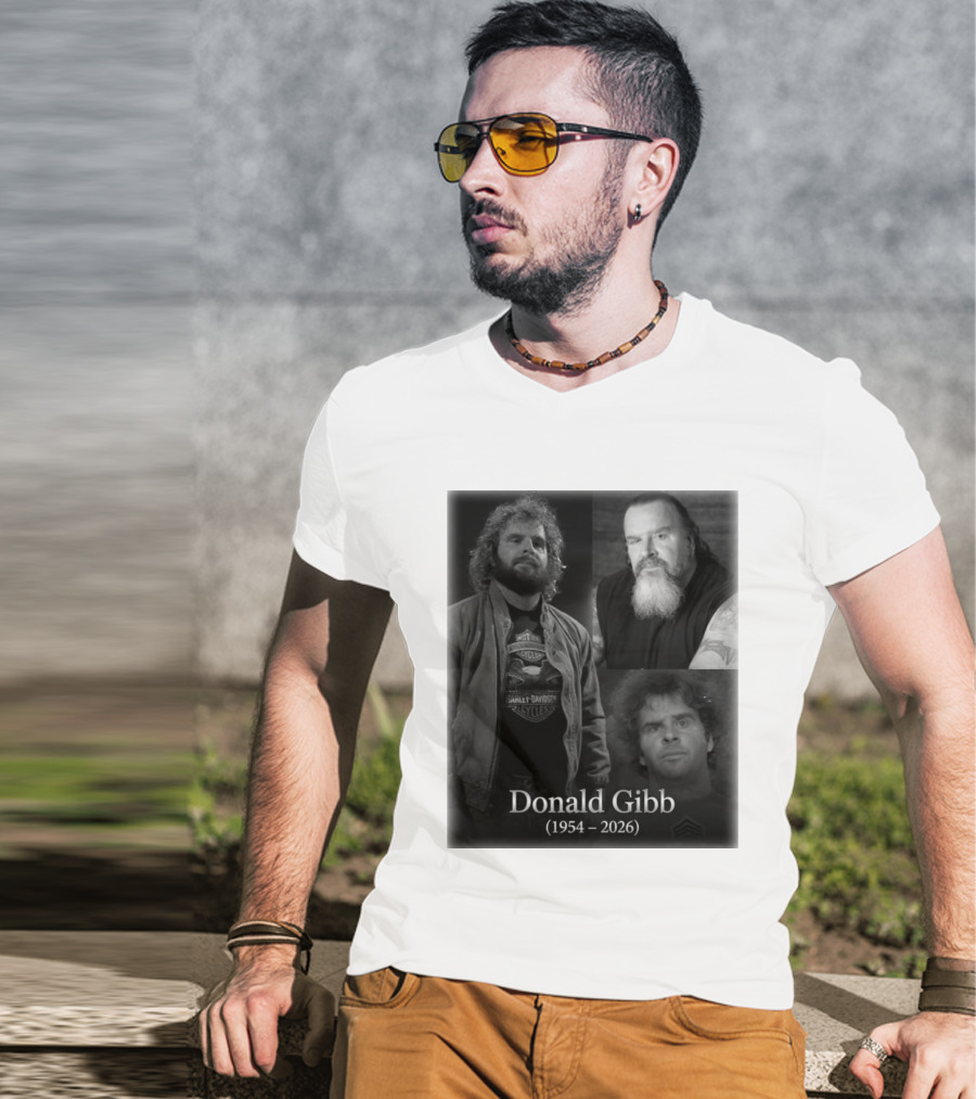 Donald Gibb 1954 2026 Harley Davidson T-Shirt