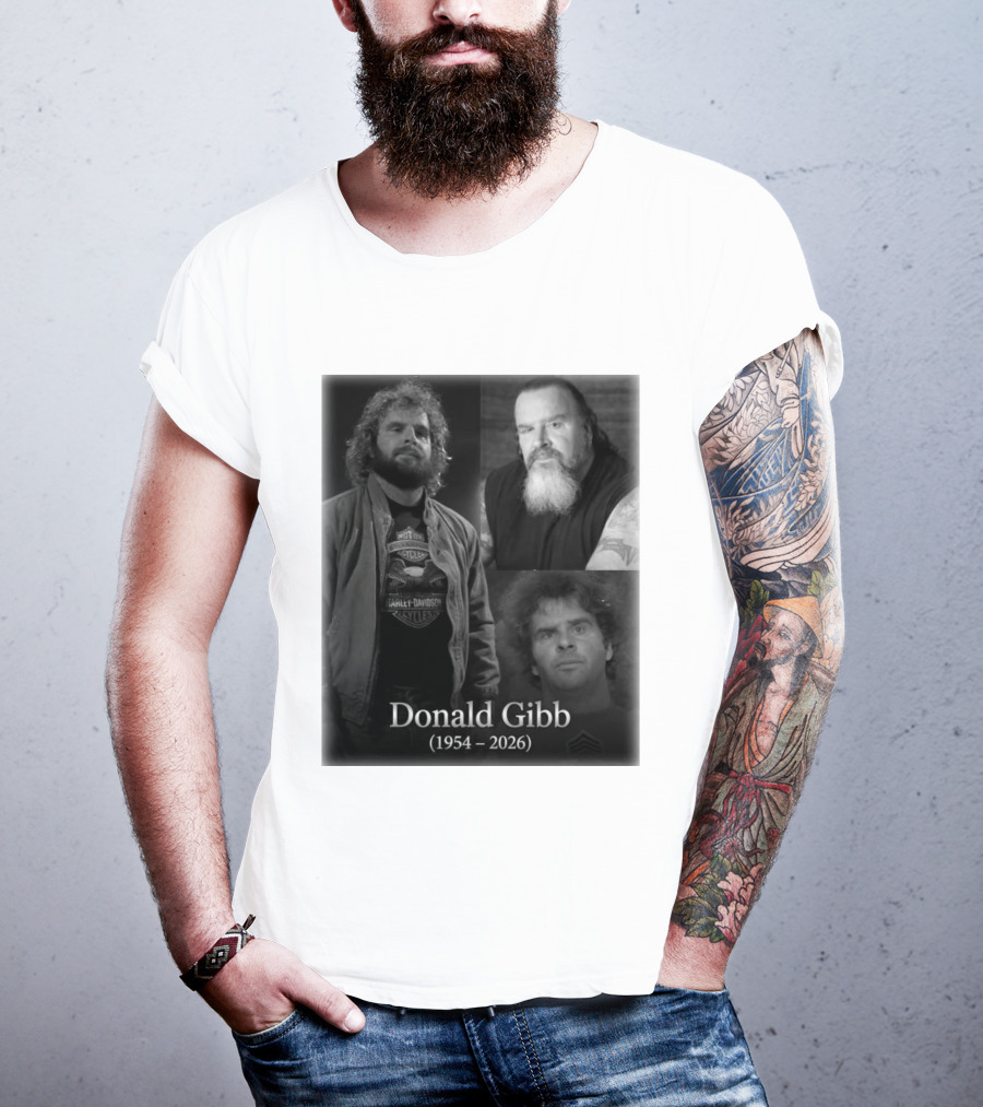 Donald Gibb 1954 2026 Harley Davidson T-Shirt