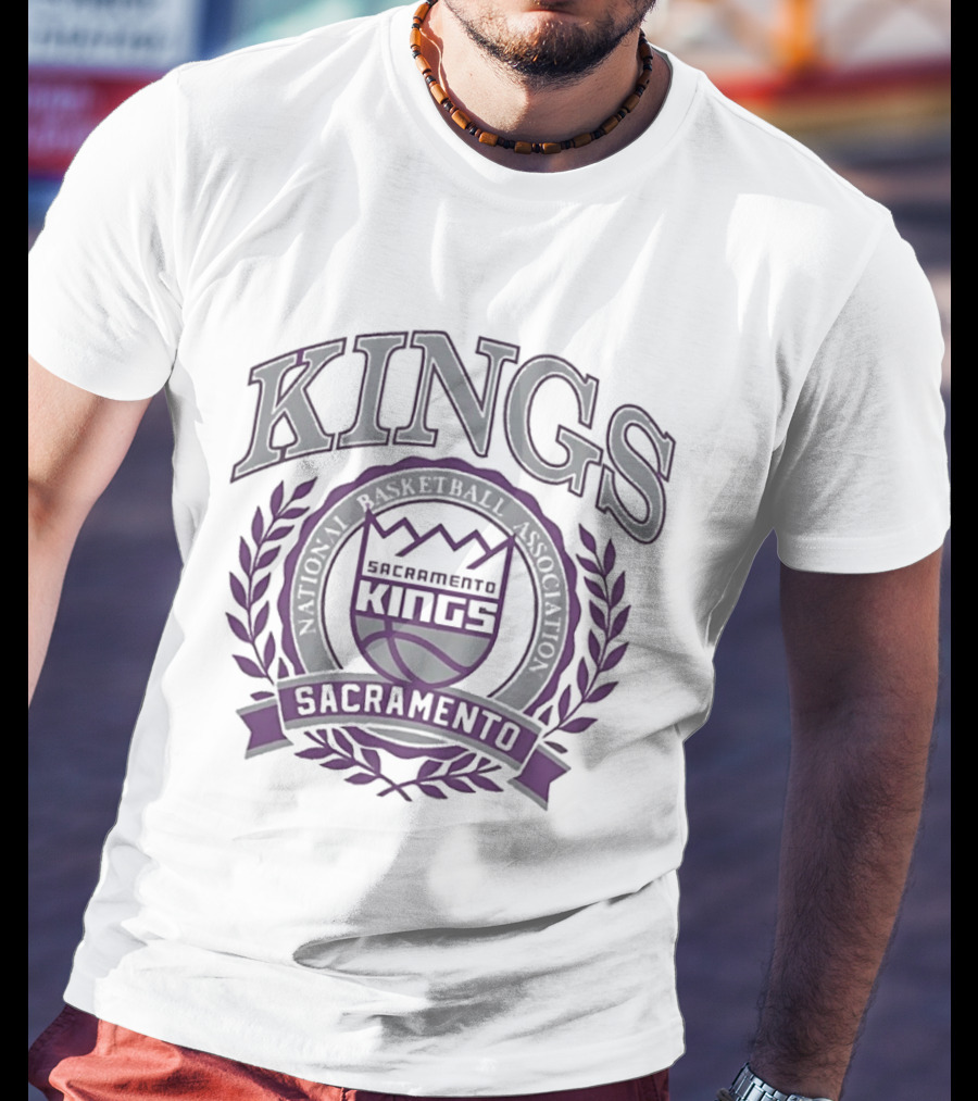 Sacramento Kings NBA Classic Crest Authentic Vintage Team T-Shirt