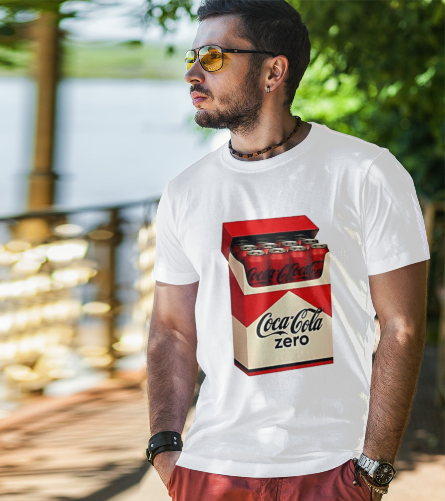 Coca Cola Zero Take The Edge Off Red Box Cans T-Shirt