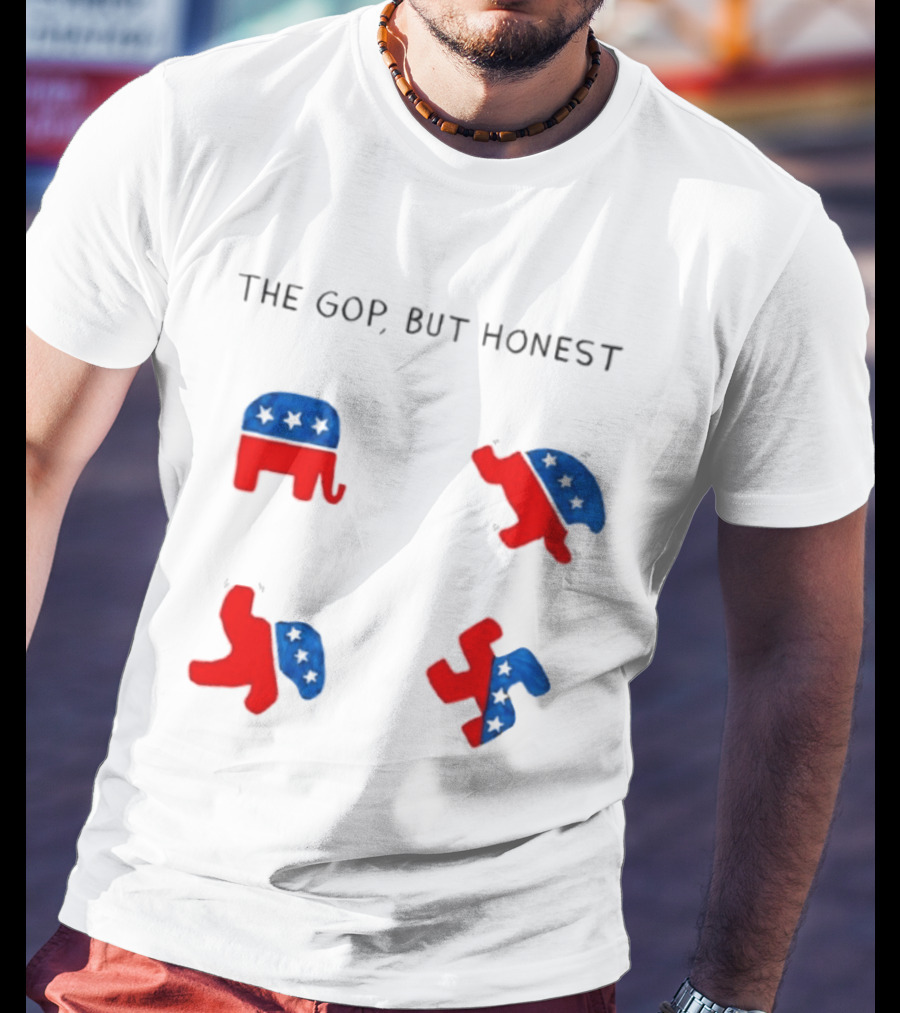 The GOP But Honest Republican Elephant Evolution T-Shirt