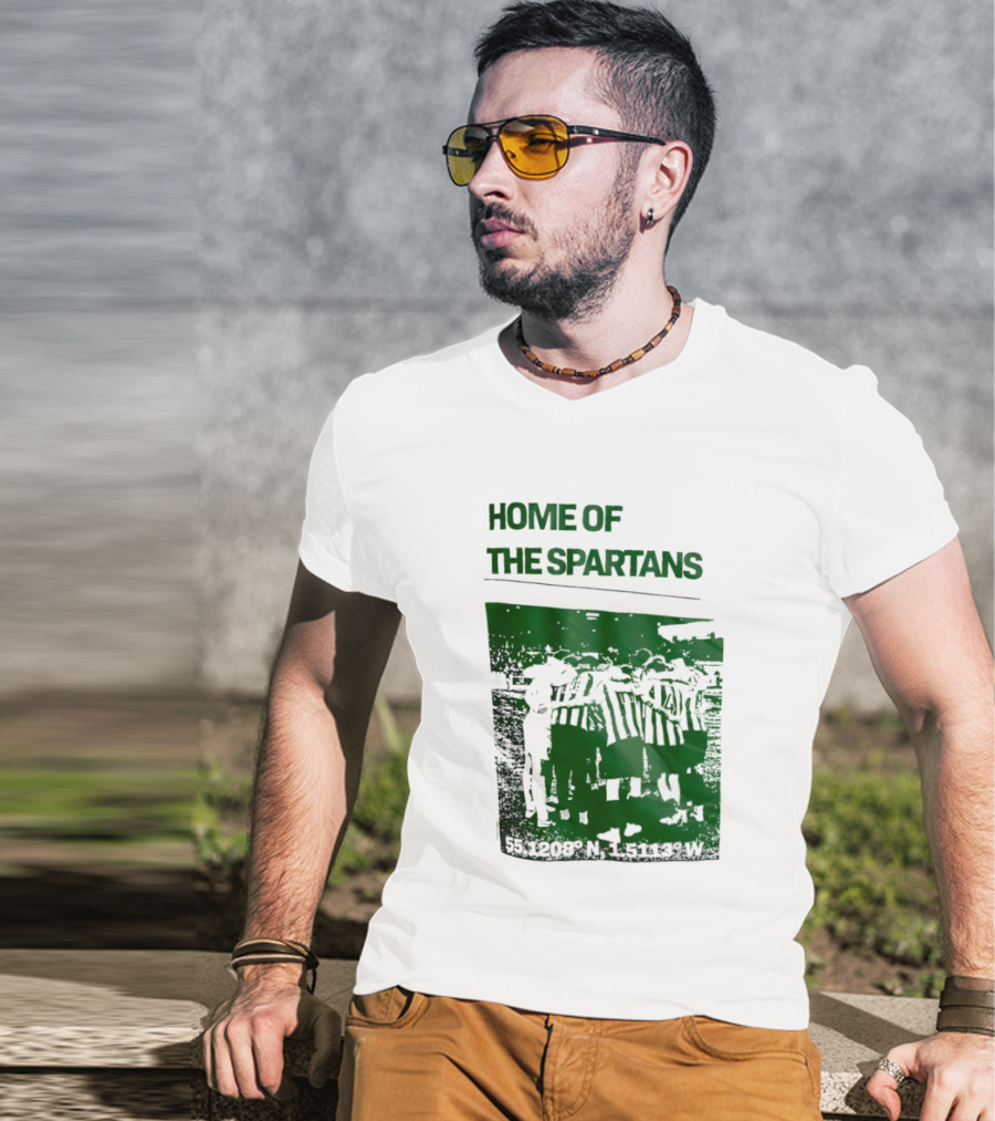 Home Of The Spartans 55.1208° N 15113° W T-Shirt