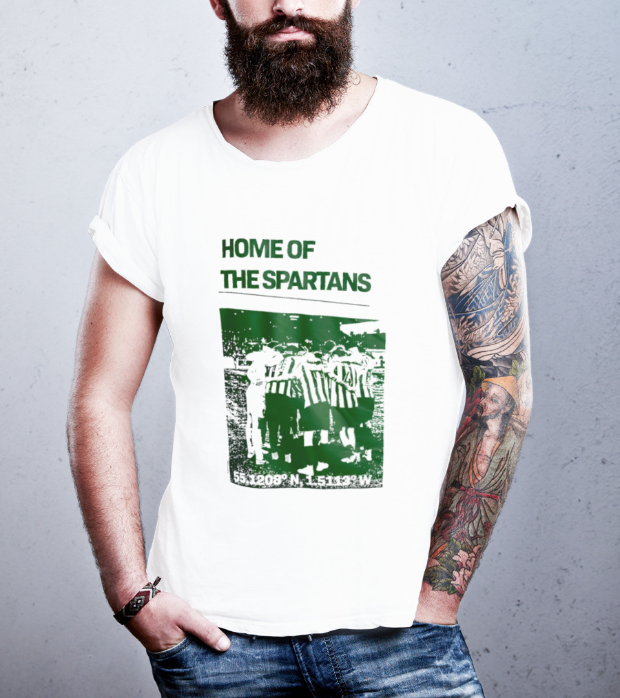 Home Of The Spartans 55.1208° N 15113° W T-Shirt
