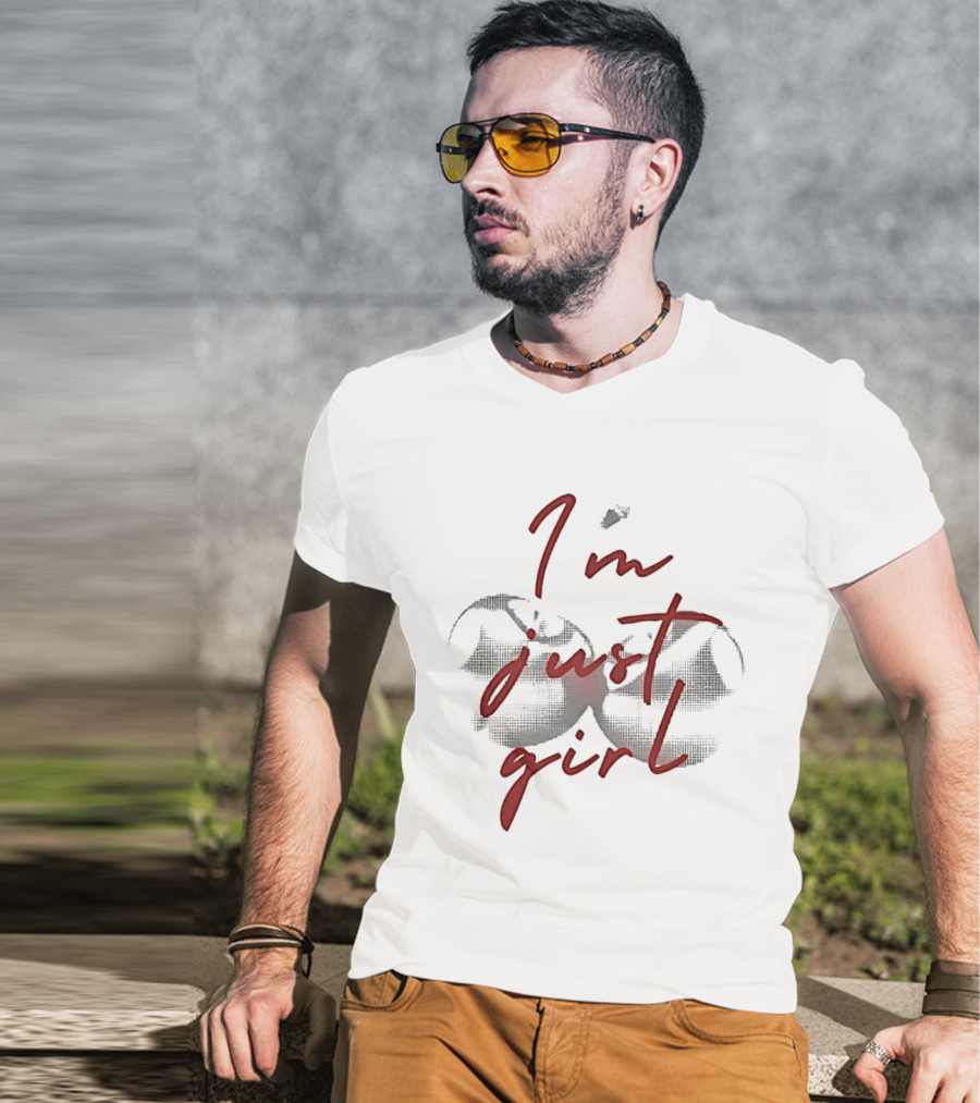 I'm Just A Girl Twin Cherry T-Shirt