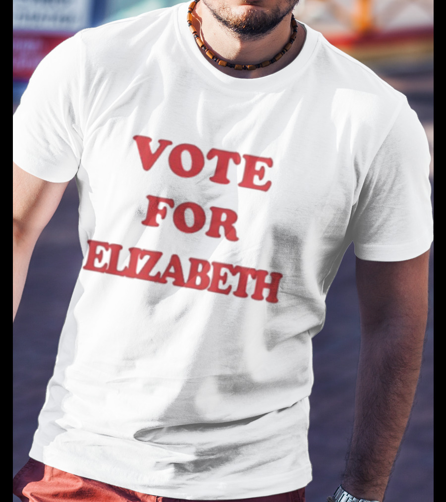 Vote For Elizabeth Bold Red T-Shirt
