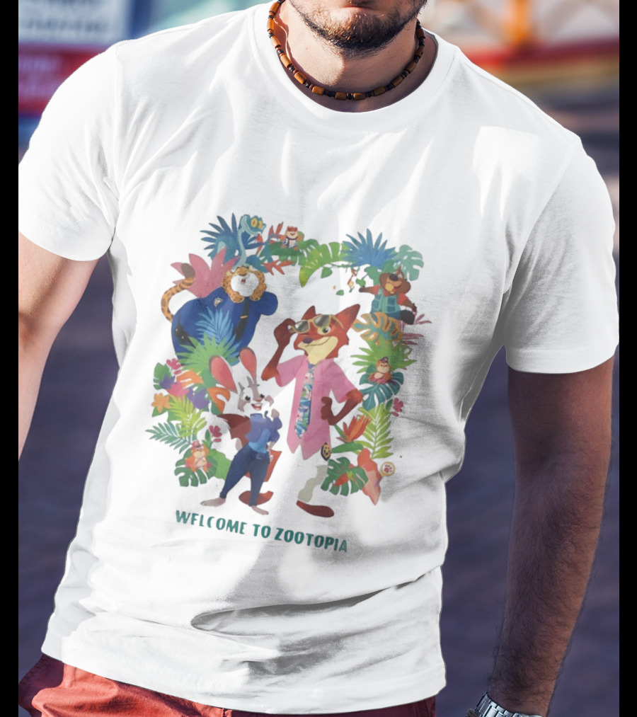 Welcome To Zootopia Enjoy Our Pawpsicle Jungle Adventure Characters T-Shirt
