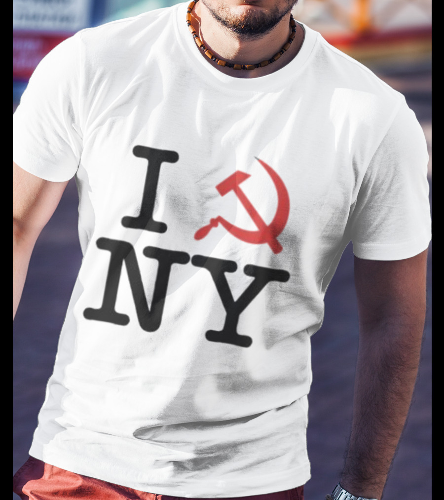 I Love NY Zohran Mamdani Hammer And Sickle T-Shirt
