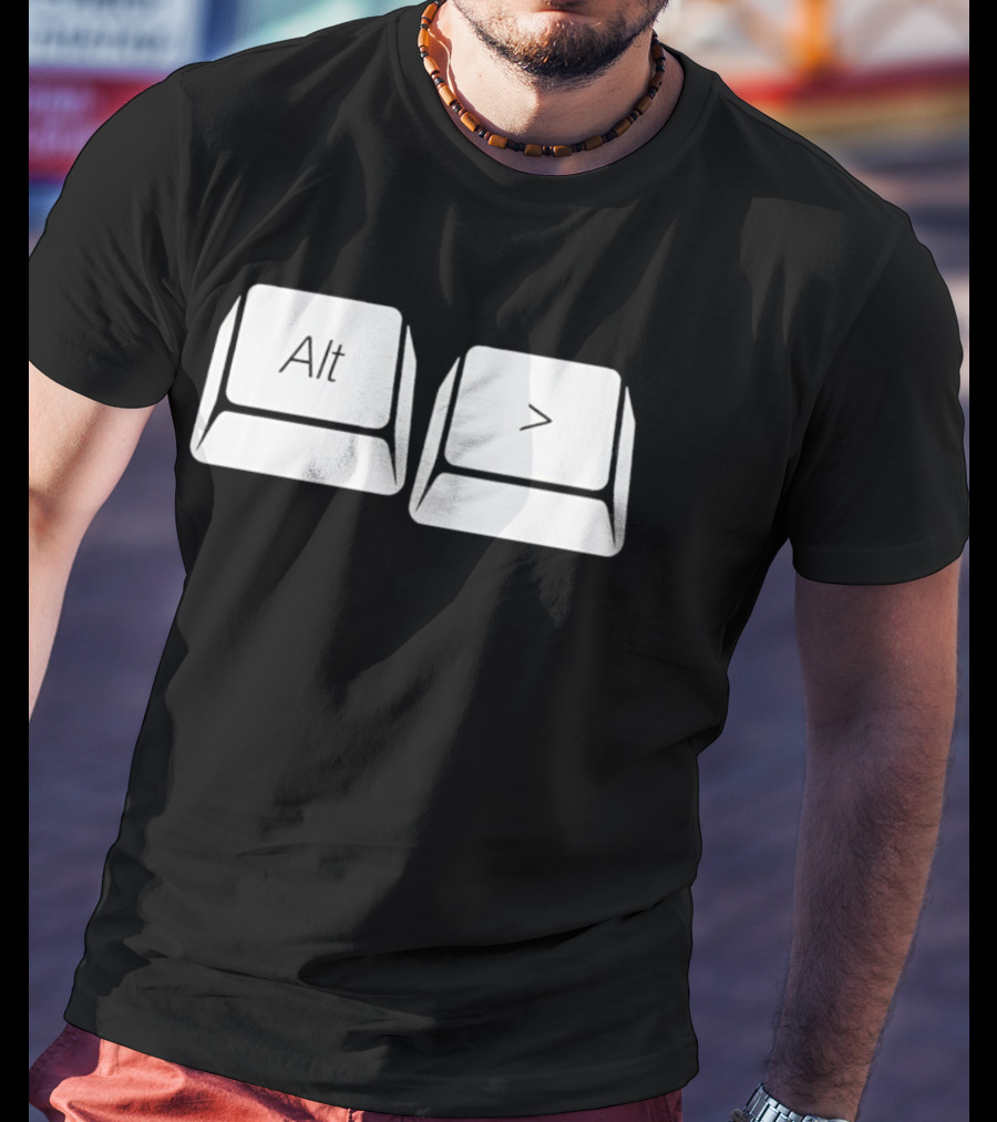Alt Greater Than Keyboard Keys Shortcut T-Shirt
