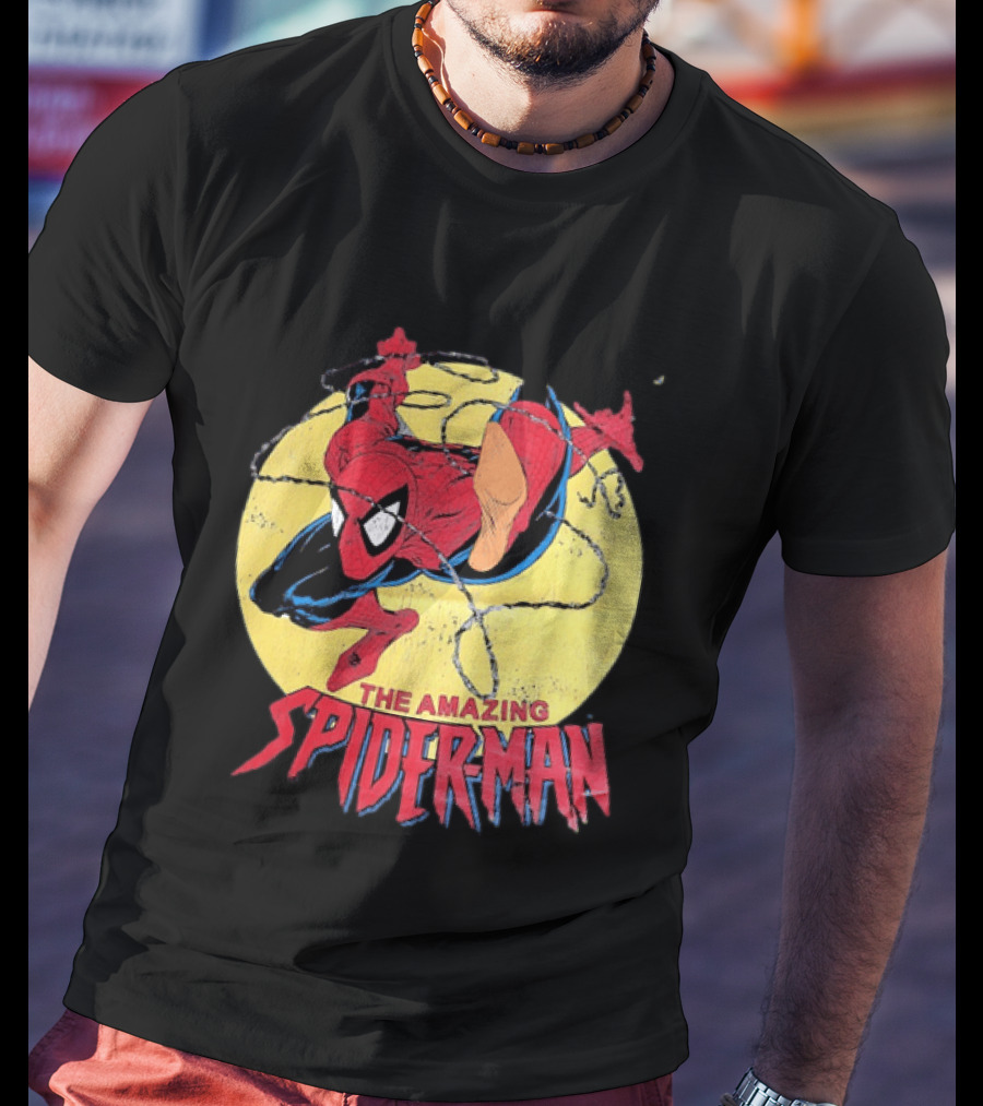Amazing Spider Man Distressed Marvel Superhero Webslinger T-Shirt