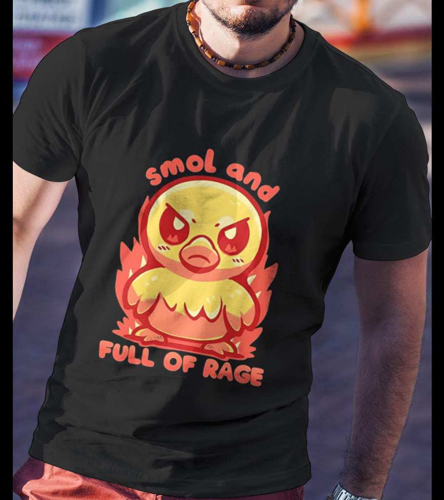 Smol And Full Of Rage Angry Duck T-Shirt
