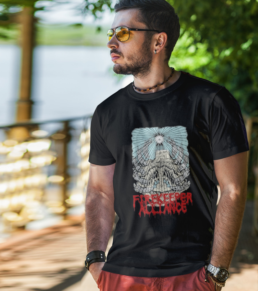 Fire Keeper Alliance Chief Mountain Thomas Hooper T-Shirt