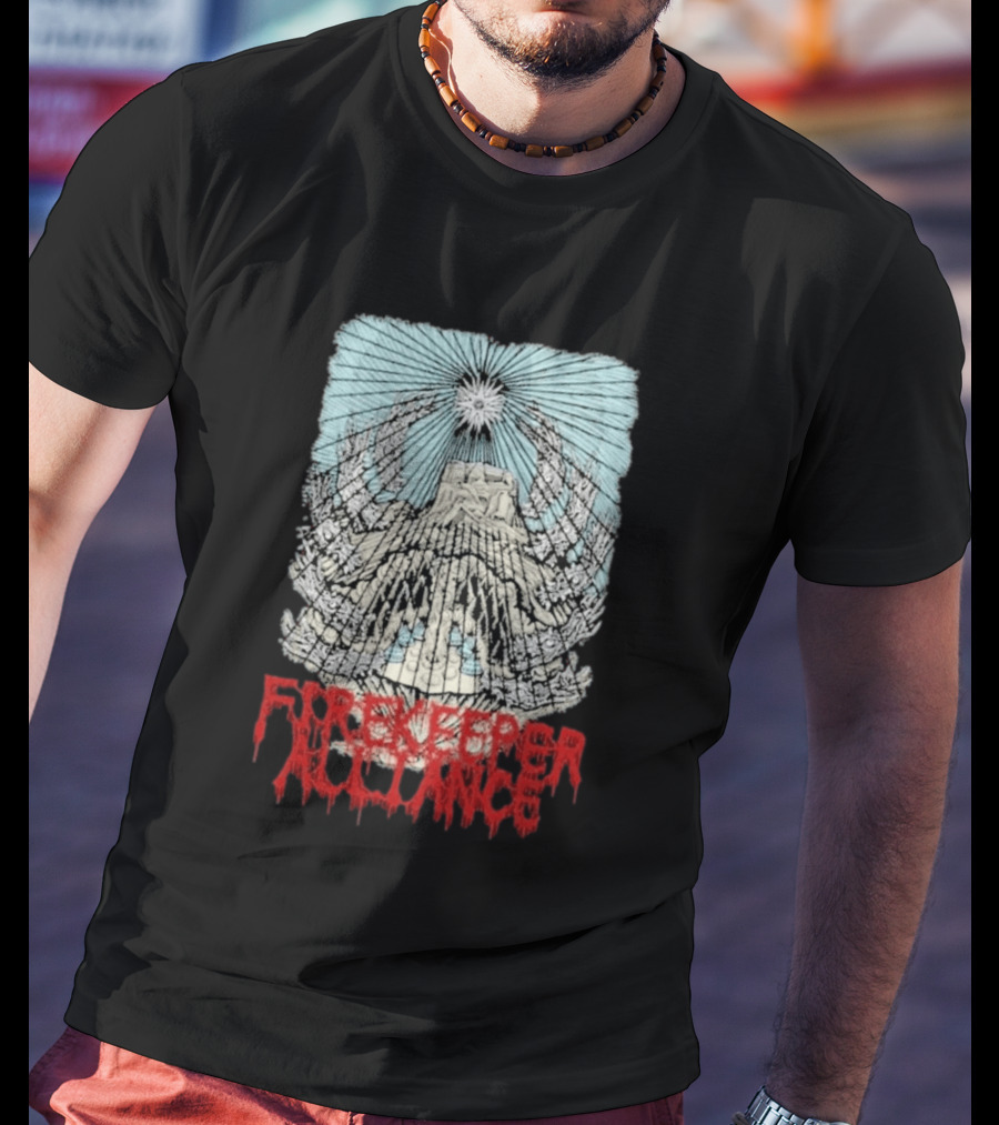 Fire Keeper Alliance Chief Mountain Thomas Hooper T-Shirt