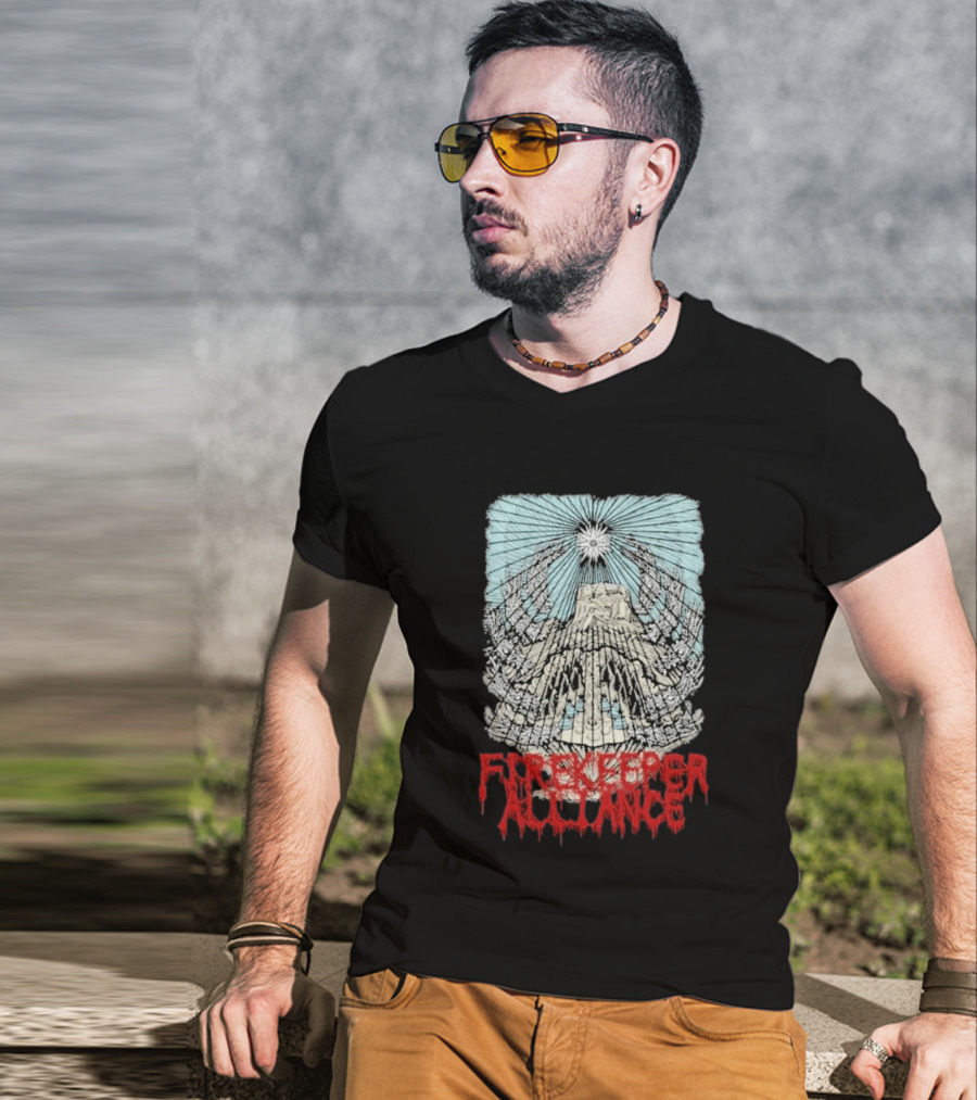 Fire Keeper Alliance Chief Mountain Thomas Hooper T-Shirt