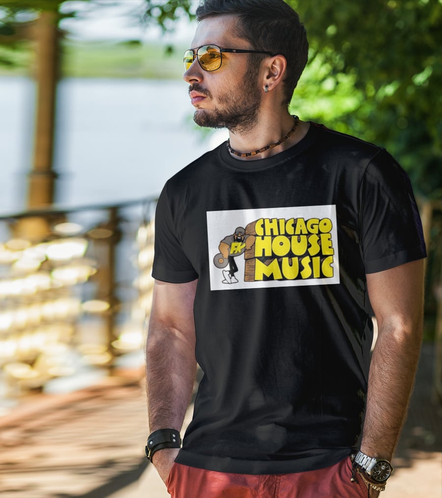 FK Chicago House Music Retro Vinyl DJ T-Shirt