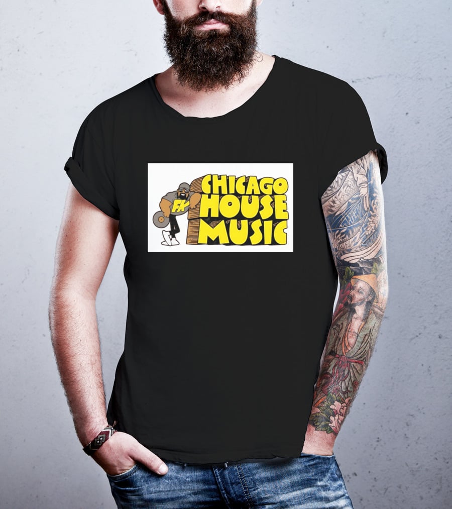 FK Chicago House Music Retro Vinyl DJ T-Shirt