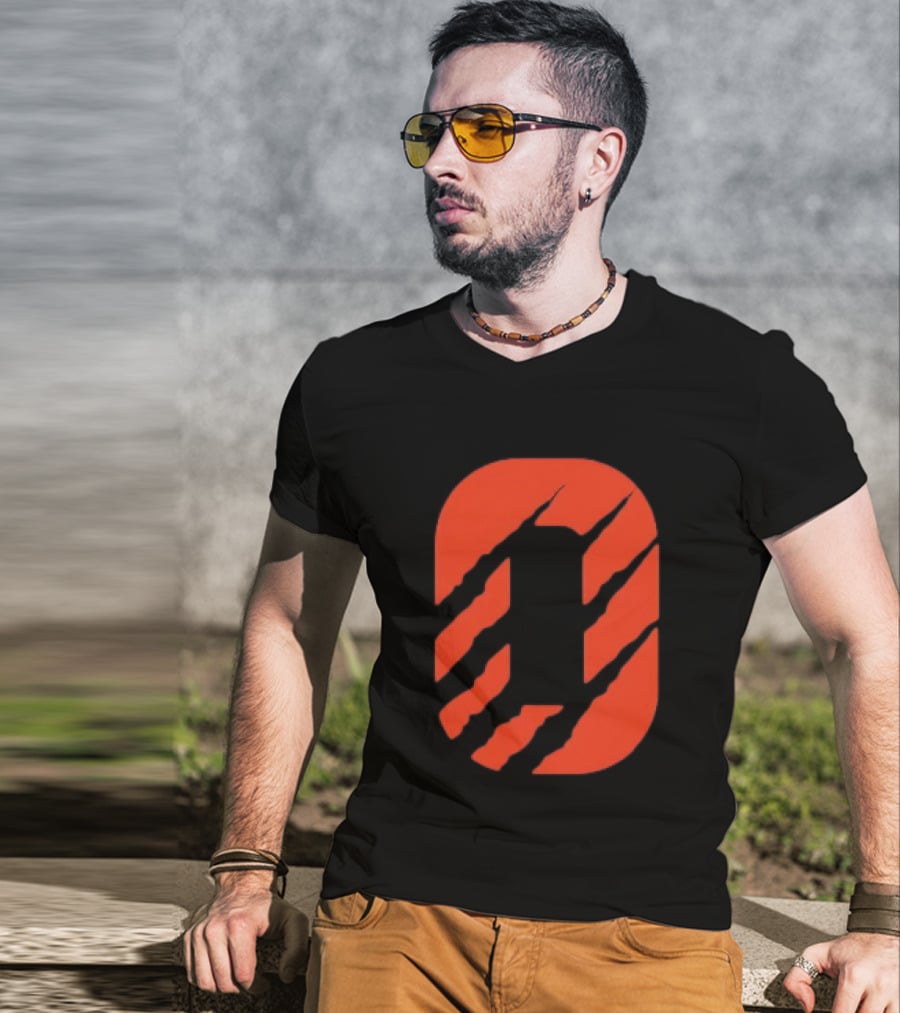 Cincinnati Bengals Clawed Stripes T-Shirt