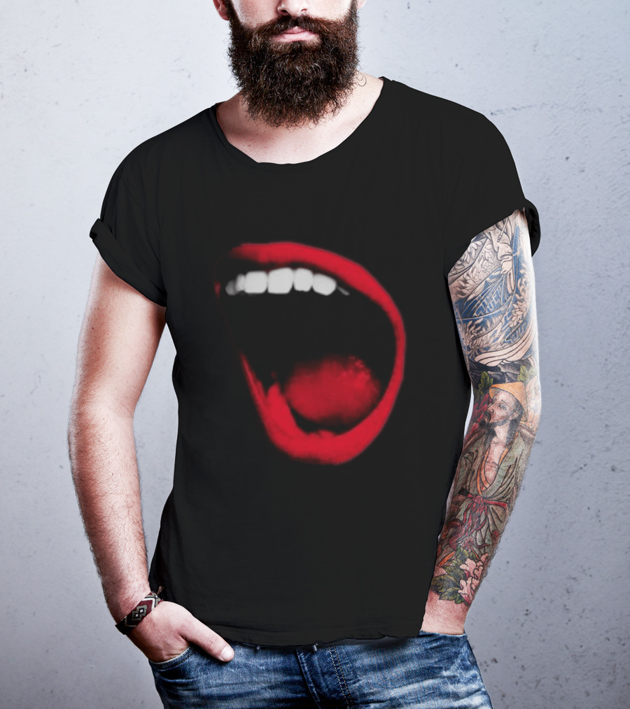 Benjamin Ingrosso Store Mouth European Tour Red Lips Open Mouth Image T-Shirt