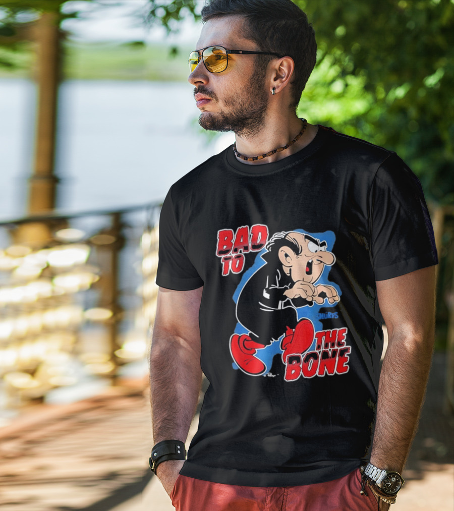 Gargamel Bad To The Bone Smurfs Cartoon Villain T-Shirt