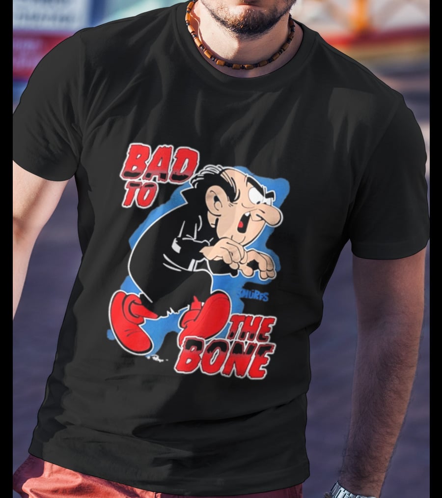 Gargamel Bad To The Bone Smurfs Cartoon Villain T-Shirt