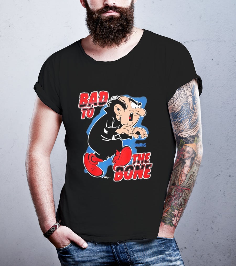Gargamel Bad To The Bone Smurfs Cartoon Villain T-Shirt