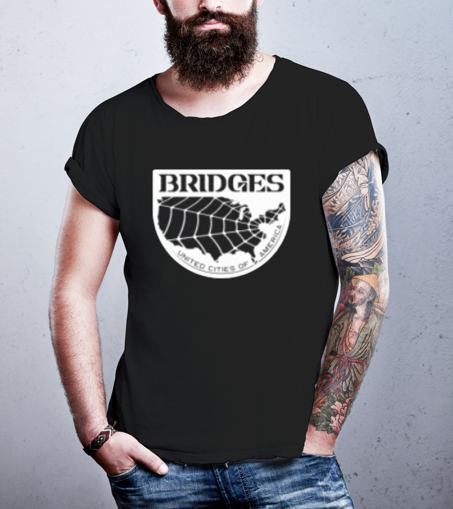 Brain Dead X Death Stranding Bridges United Cities Of America T-Shirt