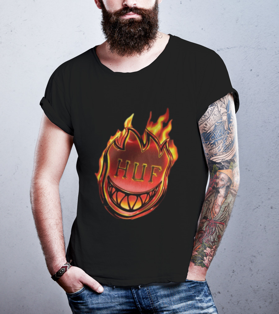 Huf X Spitfire Flame Galaxies Collaboration With Iconic Smiling T-Shirt