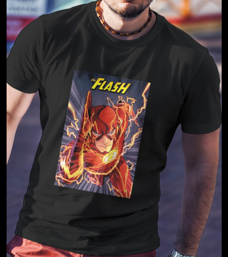 The Flash DC Comics Superhero Lightning Speedburst T-Shirt