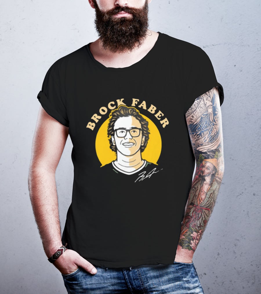 Brock Faber Minnesota Wild Comicstyle T-Shirt