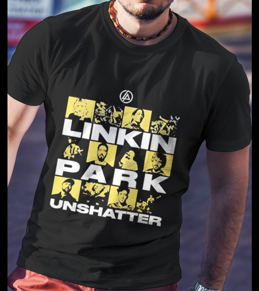 Linkin Park Unshatter Band Members Alternative Rock Compilation T-Shirt