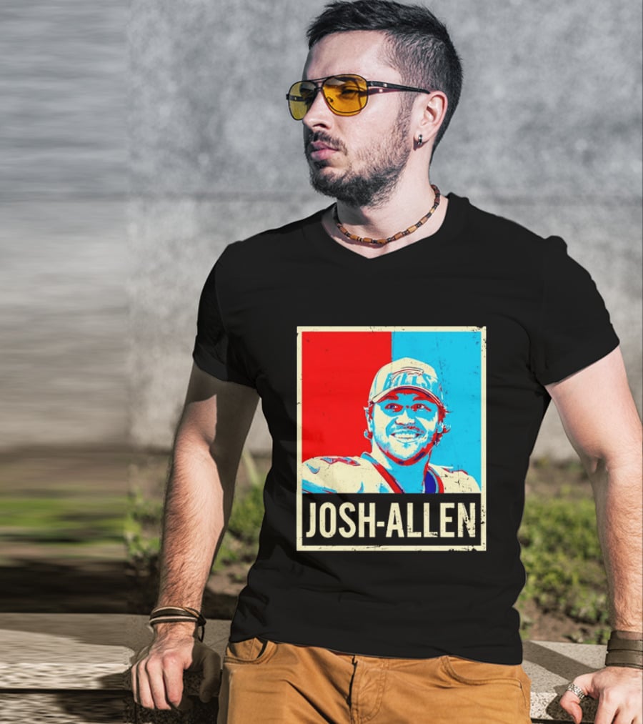 Distressed Josh Allen Buffalo Bills Pop T-Shirt