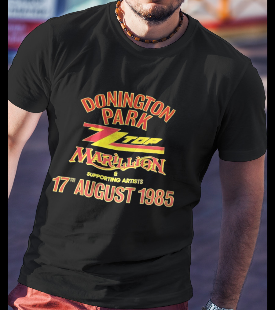 Donington Park ZZ Top Marillion 17 August 1985 Concert Supporting Artists T-Shirt