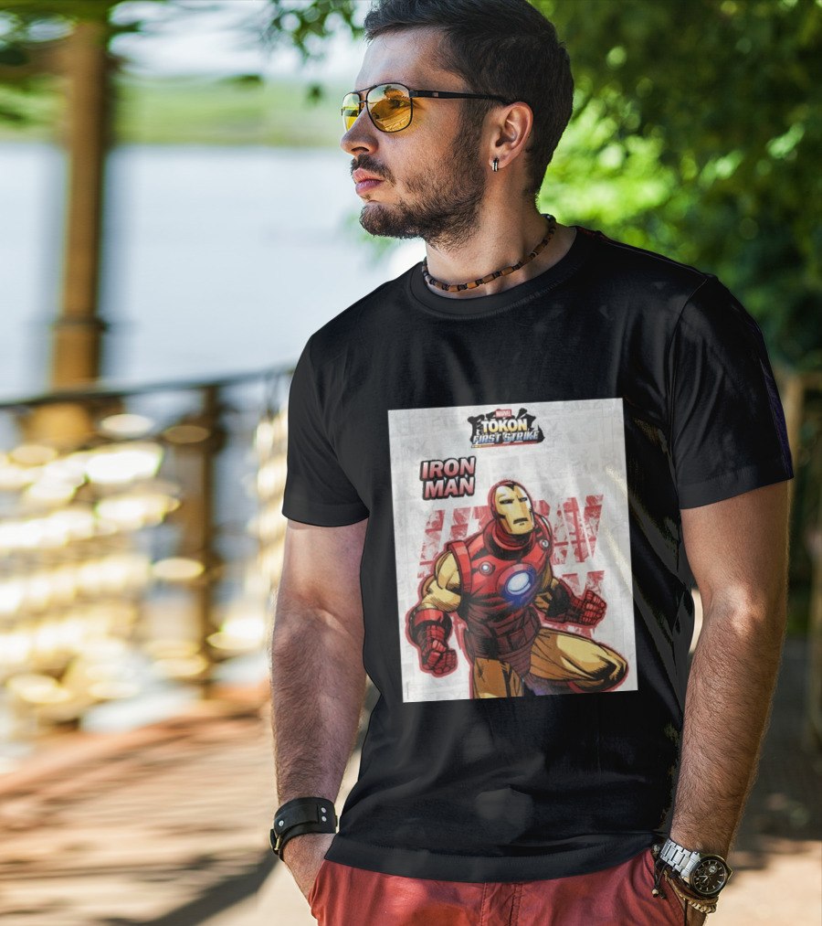 Marvel Tokon First Strike Iron Man Comic T-Shirt