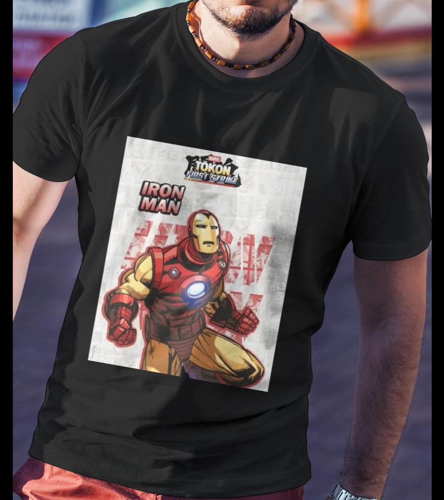 Marvel Tokon First Strike Iron Man Comic T-Shirt