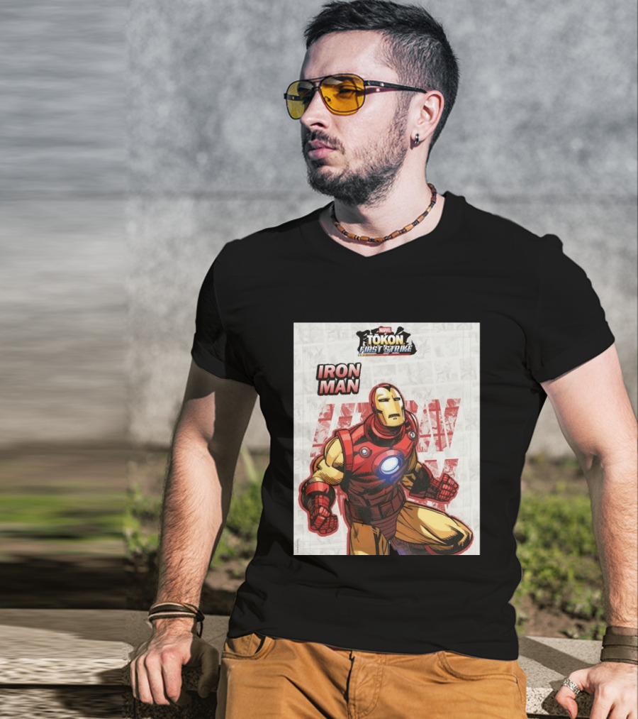 Marvel Tokon First Strike Iron Man Comic T-Shirt