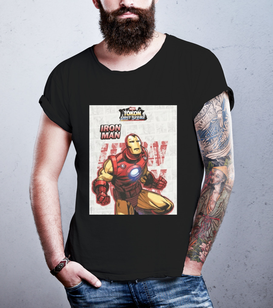 Marvel Tokon First Strike Iron Man Comic T-Shirt
