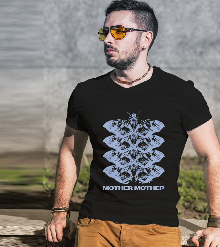 Mother Mother Moth Stack Indie Rock Band T-Shirt