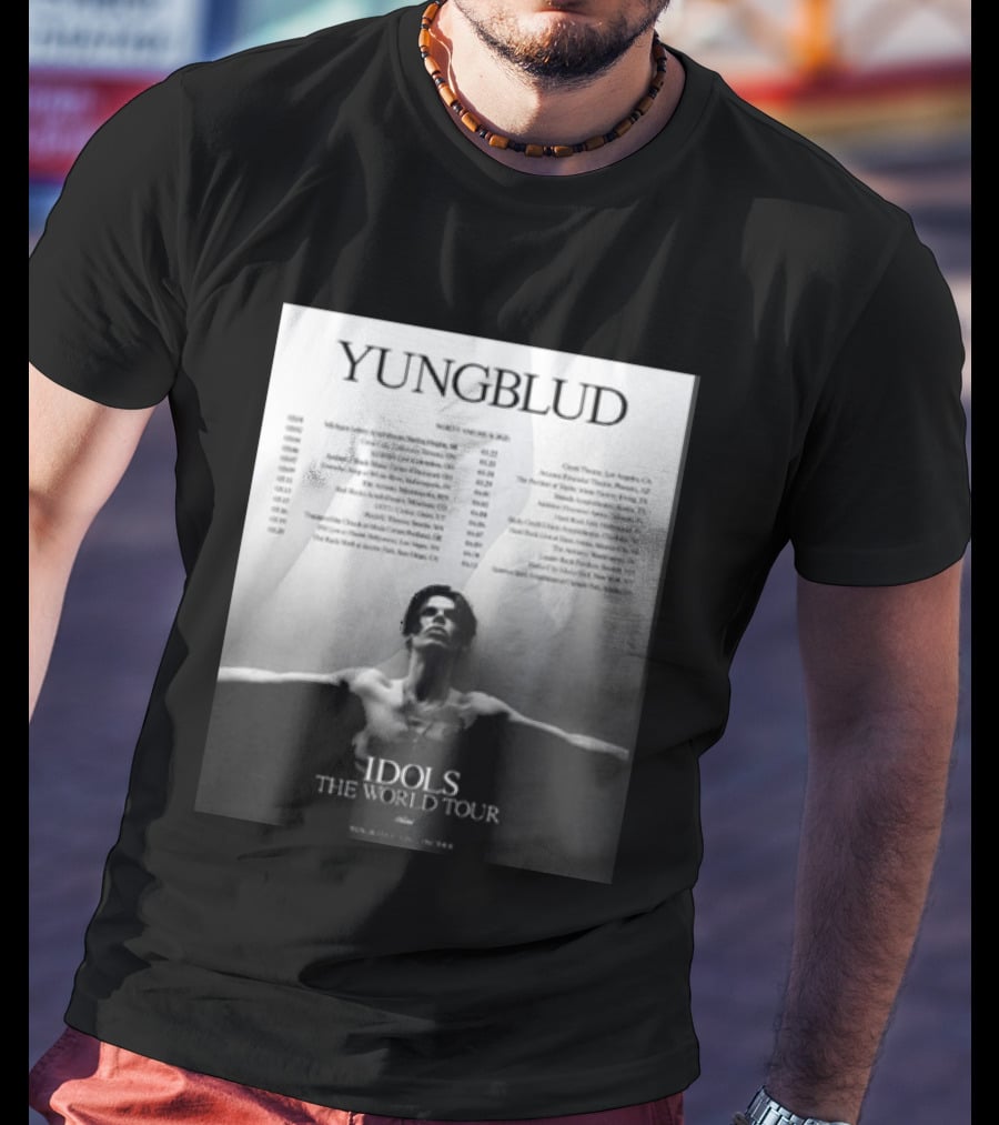 YUNGBLUD Idols The World Tour North America 2026 Schedule Dates Mockup Two Side T-Shirt