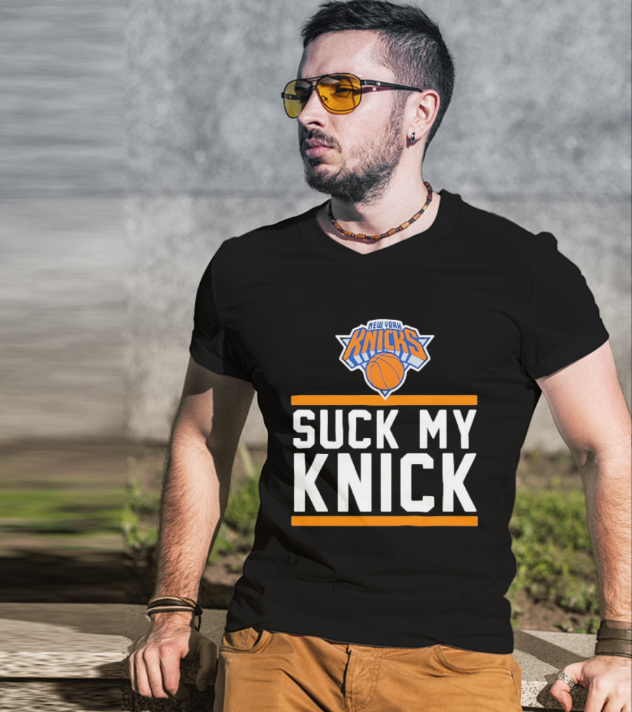 New York Knicks Suck My Knick NBA Basketball T-Shirt