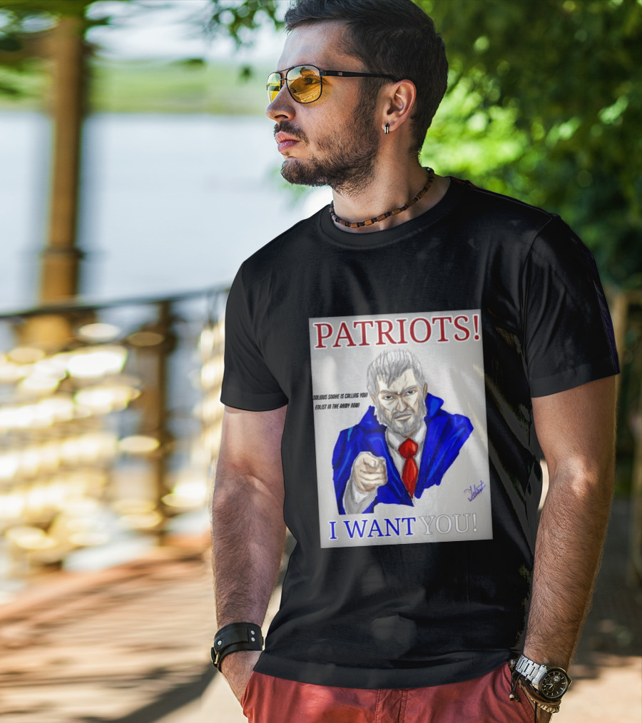 Patriots Solidus Snake Is Calling You Enlist In The Army Now I Want You T-Shirt