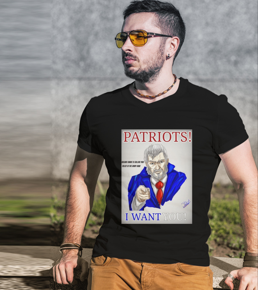 Patriots Solidus Snake Is Calling You Enlist In The Army Now I Want You T-Shirt