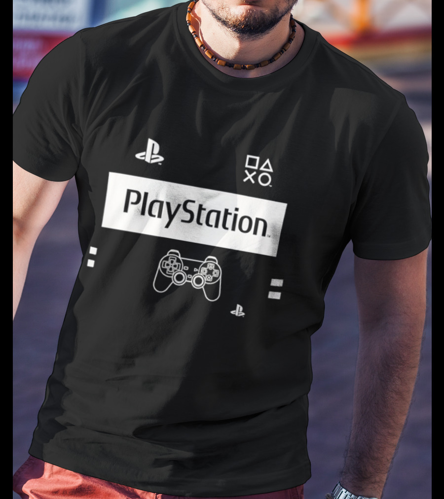 PlayStation Classic Icons Controller Gaming T-Shirt