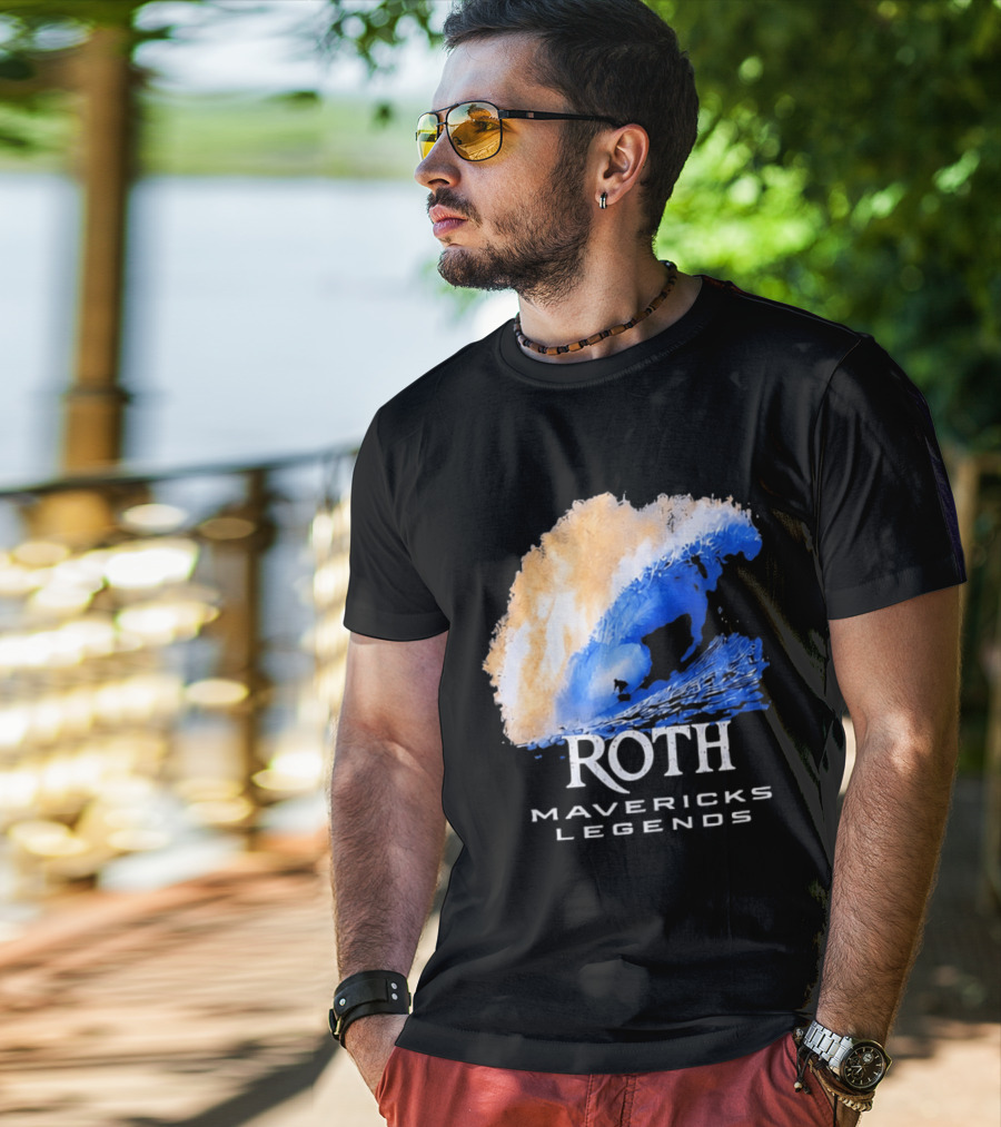 Roth Mavericks Legends Surfing Big Wave Iconography T-Shirt