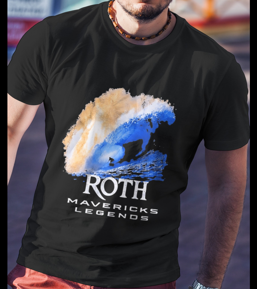 Roth Mavericks Legends Surfing Big Wave Iconography T-Shirt
