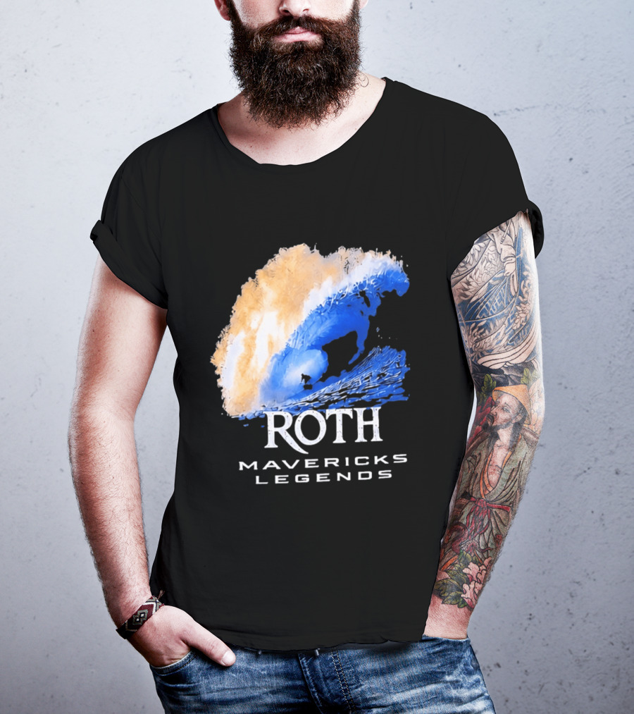 Roth Mavericks Legends Surfing Big Wave Iconography T-Shirt