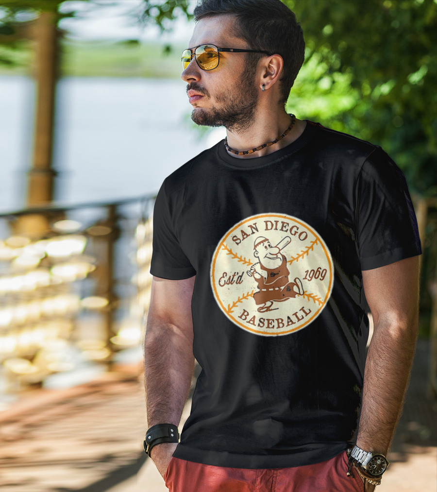 San Diego Padres Swinging Friar Est’d 1969 T-Shirt