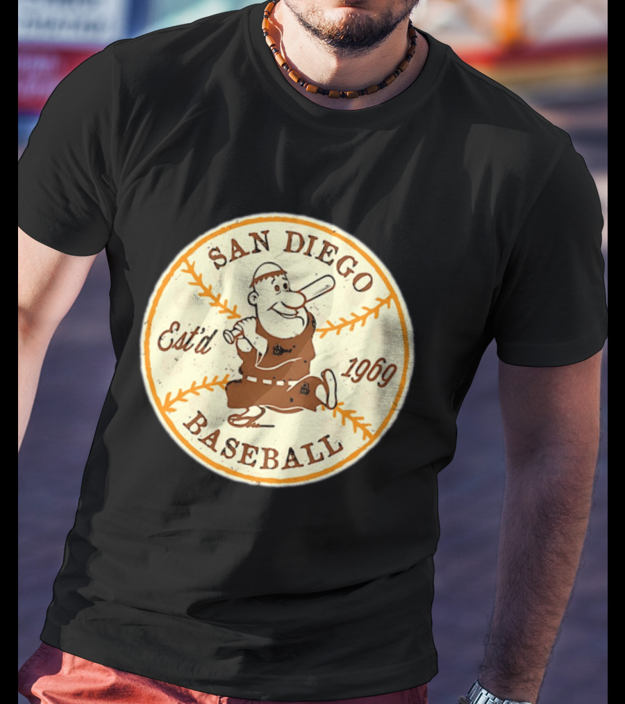 San Diego Padres Swinging Friar Est’d 1969 T-Shirt