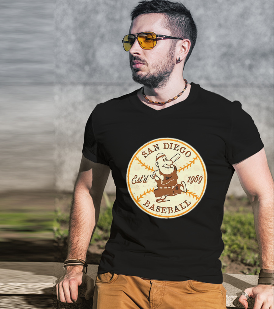 San Diego Padres Swinging Friar Est’d 1969 T-Shirt